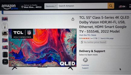 TCL 55" Smart Google TV