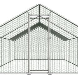 Large Walk-in Metal Chicken Coop 13x10x6.56ft Poultry Cage Hen House w/Cover NEW IN BOX