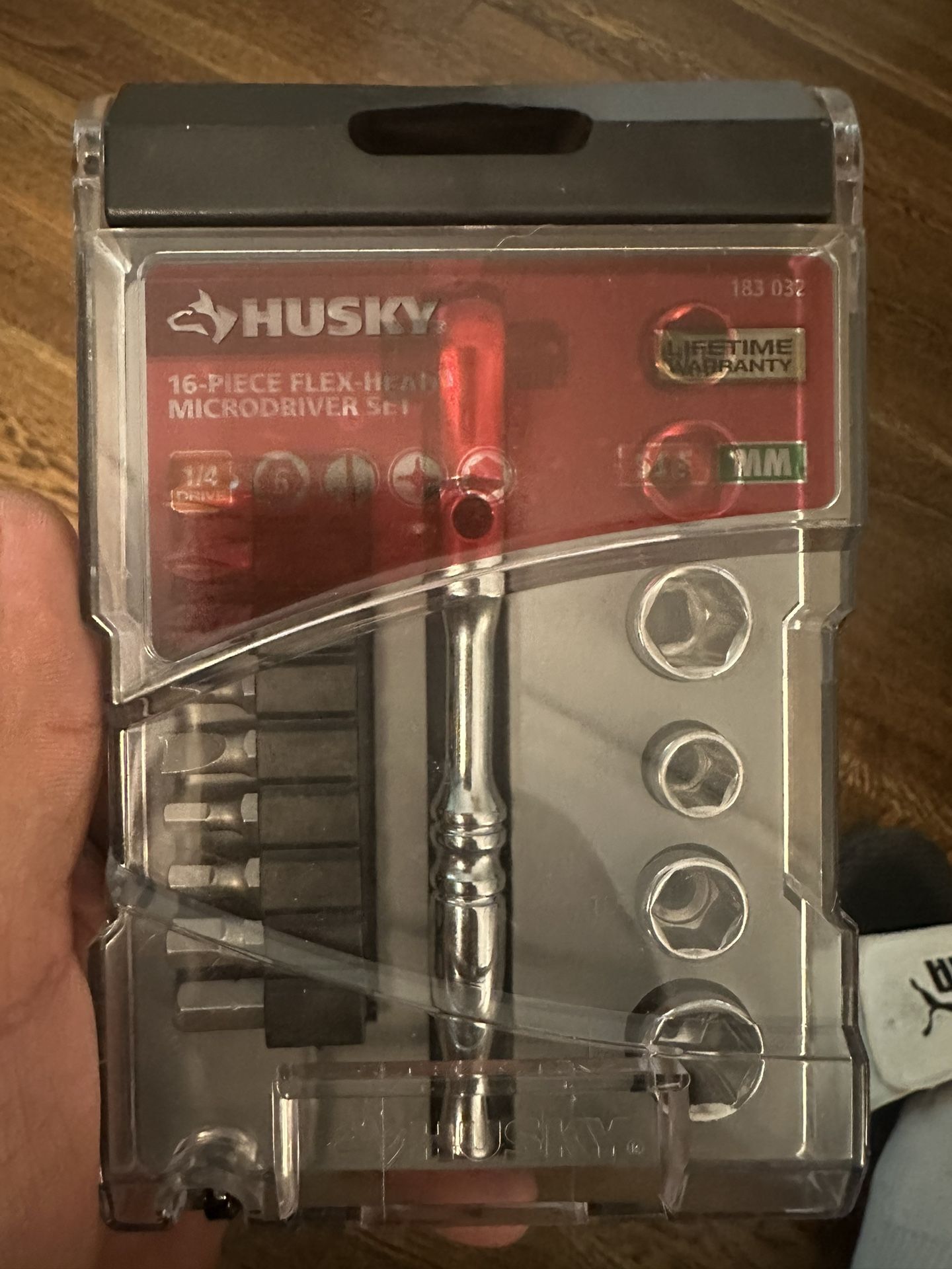 Husky 1/4 in. Drive Flex-Head Microdriver and Socket Set