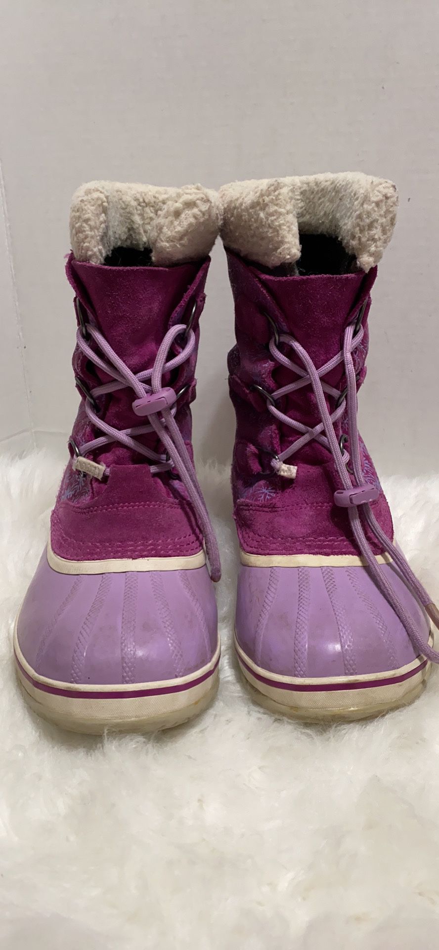 Sorel Pink Waterproof Warm Winter Snow Boots, Style NY1847-531, Women's Size 7