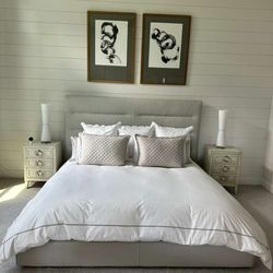 King Size bed REAL LEATHER