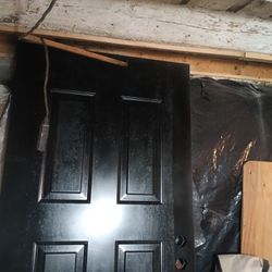 36-80 Four Panel Steel Door 