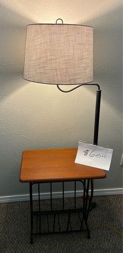 IN-Table With Lamp -Magazine Rack
