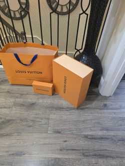 Louis Vitton Boxes and Shopping bag