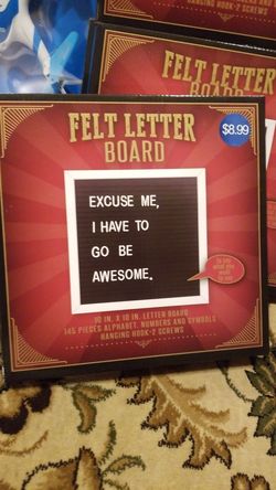 Felt letter board