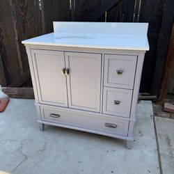 36” Vanity with Stone Top