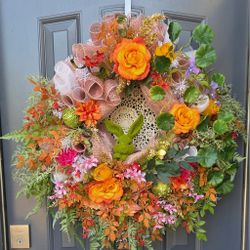 Summer Bunny Welcome Wreath 