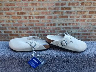 Birkenstock Boston Soft Footbed Clog Oyster Tonal Color 38 Women 7 Men 5 New