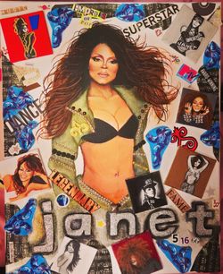 Janet Jackson Empress Of Pop canvas painting