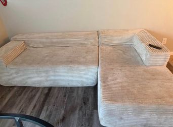 Boneless couch sectional
