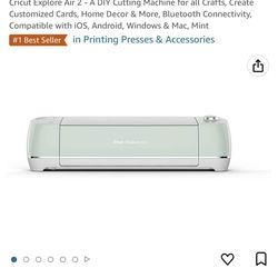  Cricut Explore Air 2 - A DIY Cutting Machine for all Crafts,  Create Customized Cards, Home Decor & More, Bluetooth Connectivity,  Compatible with iOS, Android, Windows & Mac, Mint