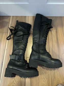 Tall black boots