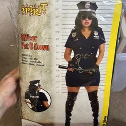 Plus Size Cop Halloween Costume 