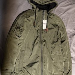 *NEW* men’s Winter Jacket Sage Green  Size Medium