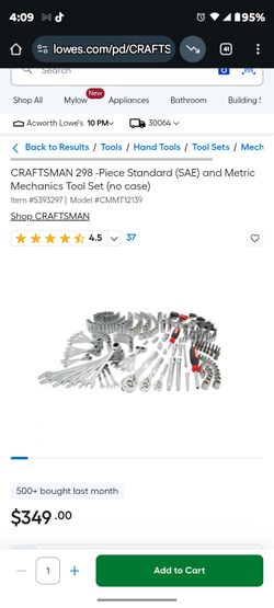 Brand New Craftsman 296 Piece Socket Set