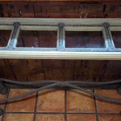 Glass/ Iron Console/entrywayTable 