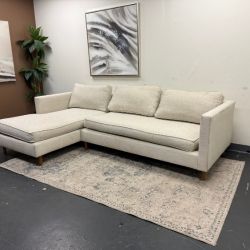 West Elm Harris Loft Sectional Sofa (Retails $3,400)- Delivery Available!