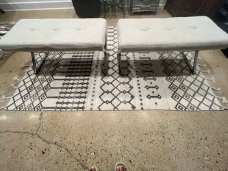 Beautiful Metal Base Benches