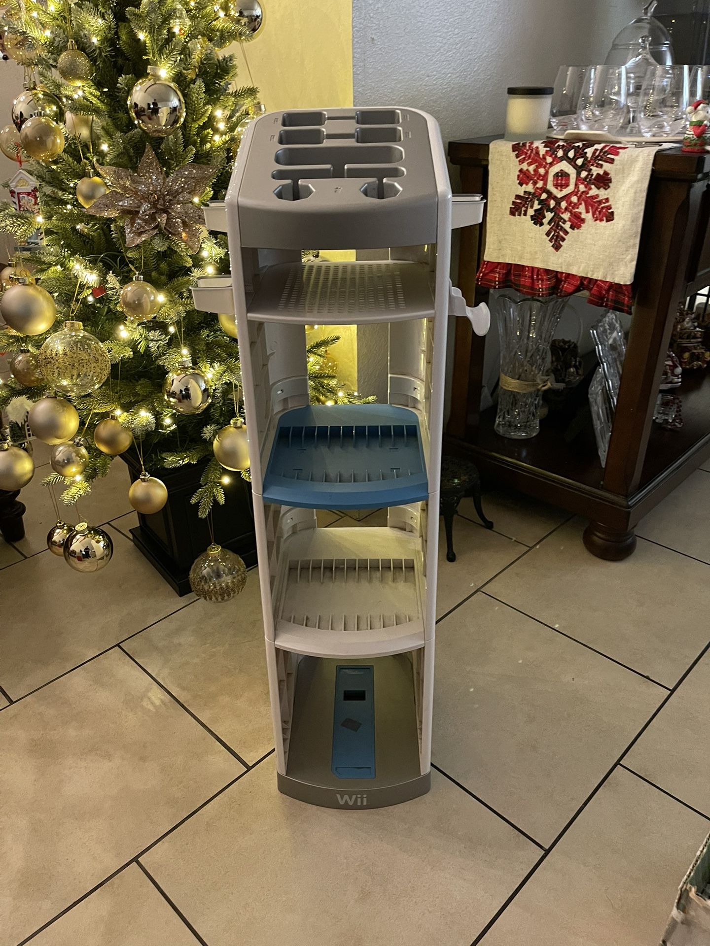 Nintendo Wii / U Storage Tower Rack Video Game Holder Stand 35”