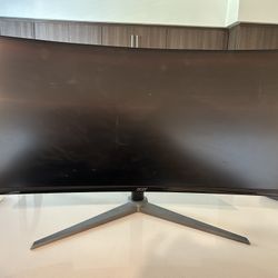Acer - Nitro 34\" LCD Curved QHD 180Hz 1ms FreeSync Gaming Monitor with HDR400 (DisplayPort, HDMI)