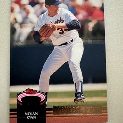 Nolan Ryan Baseball Card Topps Members only 1992