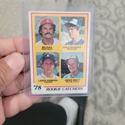 1978 Rookie Catchers Bo Diaz/ Dale Murray/ Lance Parrish/ Ernie  Whitt  Baseball Card 