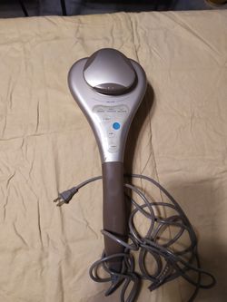 Brookstone 235333 Dual-Head Percussion Massager -15-speed