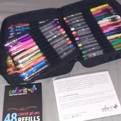 Set Of 48 Color it Gel Pens With 48 Refills