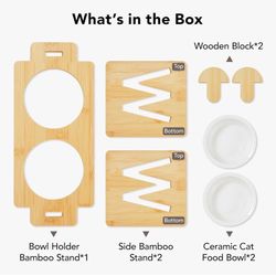 Elevated Pet Bowl For Cats And Small Dog 