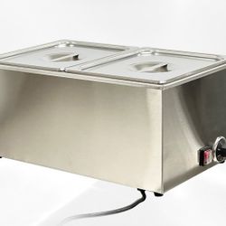 NSF 2 Containers Countertop Electric Food Warmer ZCK165B-2