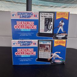 STARTING LINEUP 1992 HEADLINE COLLECTION KEN GRIFFEY JR RYNE SANDBERG