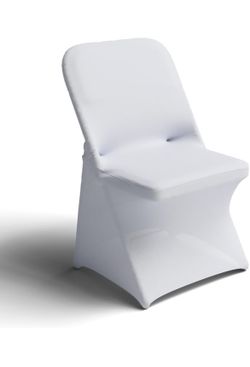 Zdada 100pcs White Chair Covers 