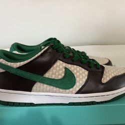 Nike Dunk Low Green Tweed 2009 Size 13 Nike Sb Dunk Low High Mid