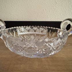 Vintage Crystal  Candy Dish