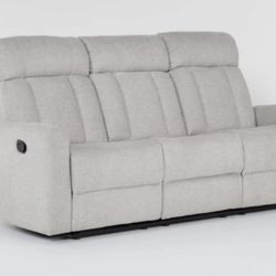  Halo II Buff 2 Piece Manual Reclining Sofa & Recliner Set