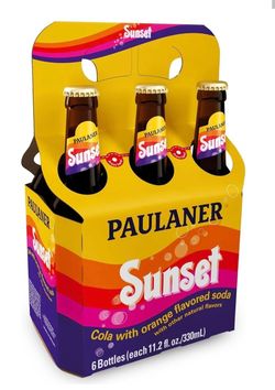 Paulaner Sunset Cola with Orange Flavored Soda 6 pk Bottles