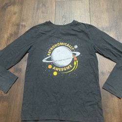 Boys Gray Long Sleeve Awesome Shirt Size 12/14 By Cat & Jack #6