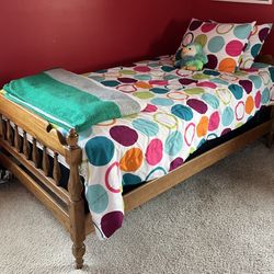 Twin Bed frame and Mattress