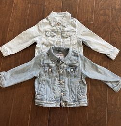 2 Old Navy Girls Denim Jean Jackets 4T & 5T