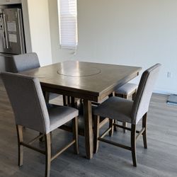 Dining Table Set with Built-In Lazy Susan – $275 (OBO)