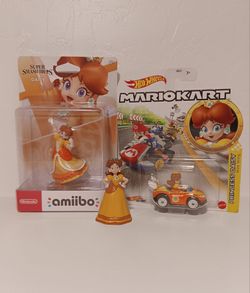 Super Mario Princess Daisy Amiibo Hotwheels Lot