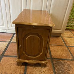 Wood Sofa End Table Or Night Stand 