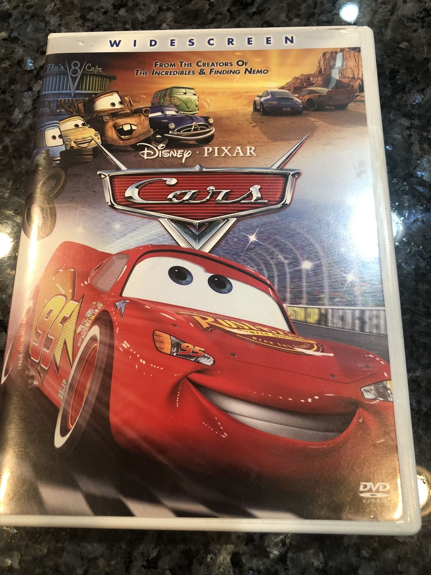 Disney Pixar “Cars” Widescreen DVD.  Preowned excellent condition. 