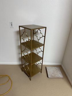 Metal cabinet with shelves