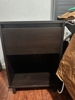 Bedside Table With Storage Compartment