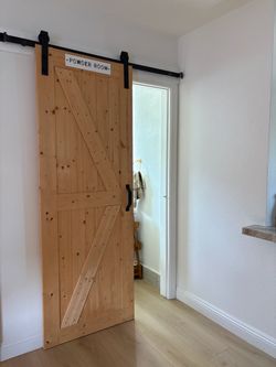 Bathroom slide door