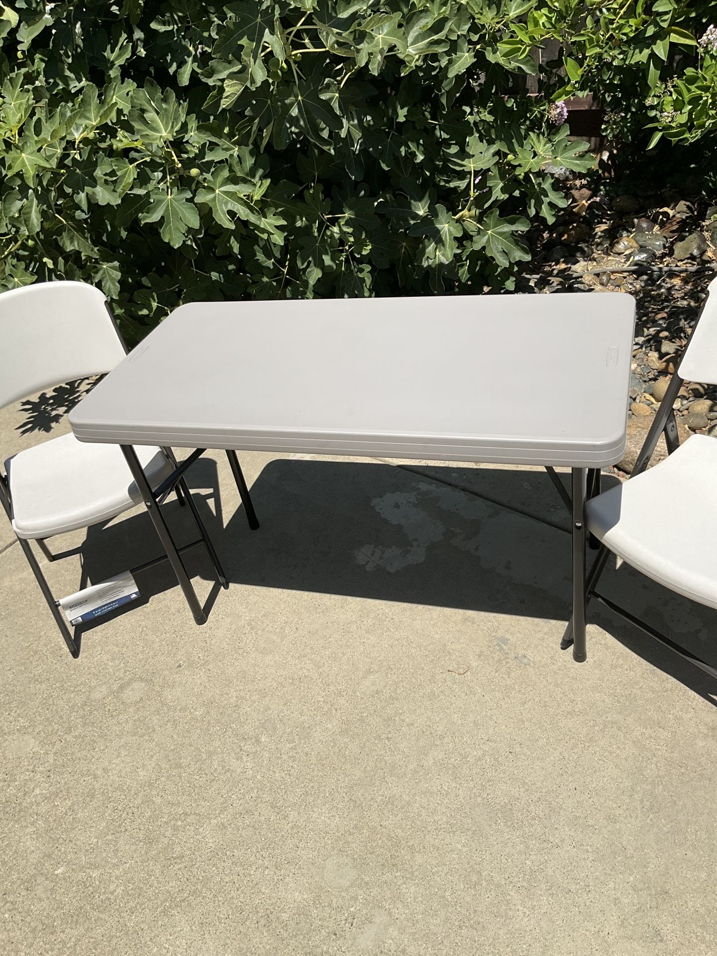 Lifetime Table & 2 Chairs. 