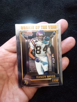 Randy Moss 1998 Bowman Chrome Rookie Card