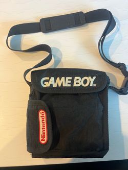 Nintendo Game Boy Soft Carrying Case Travel Bag with Strap and OEM Link Cable