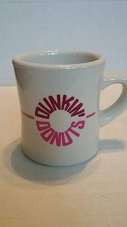 Old style diner Dunkin Donut coffee mug